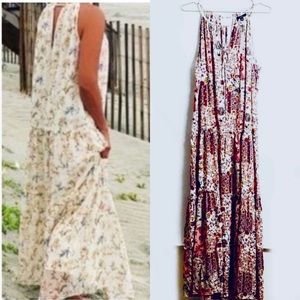 NWT Anthropologies DREW Naomi Vintage Floral Natural Morocco  Maxi Dress